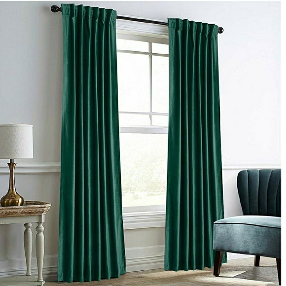 dreaming casa Other - 52"x96" green velvet curtains